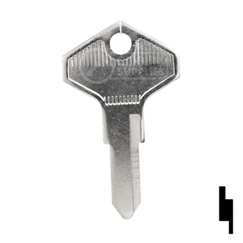 Uncut Key Blank | Renault, Alfa Romeo | RN25, X92 Automotive Key Ilco