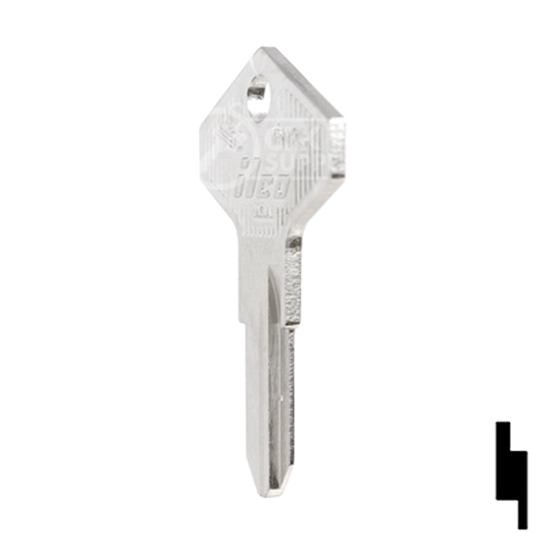 Uncut Key Blank | Renault, Alfa Romeo | RN25, X92 Automotive Key Ilco