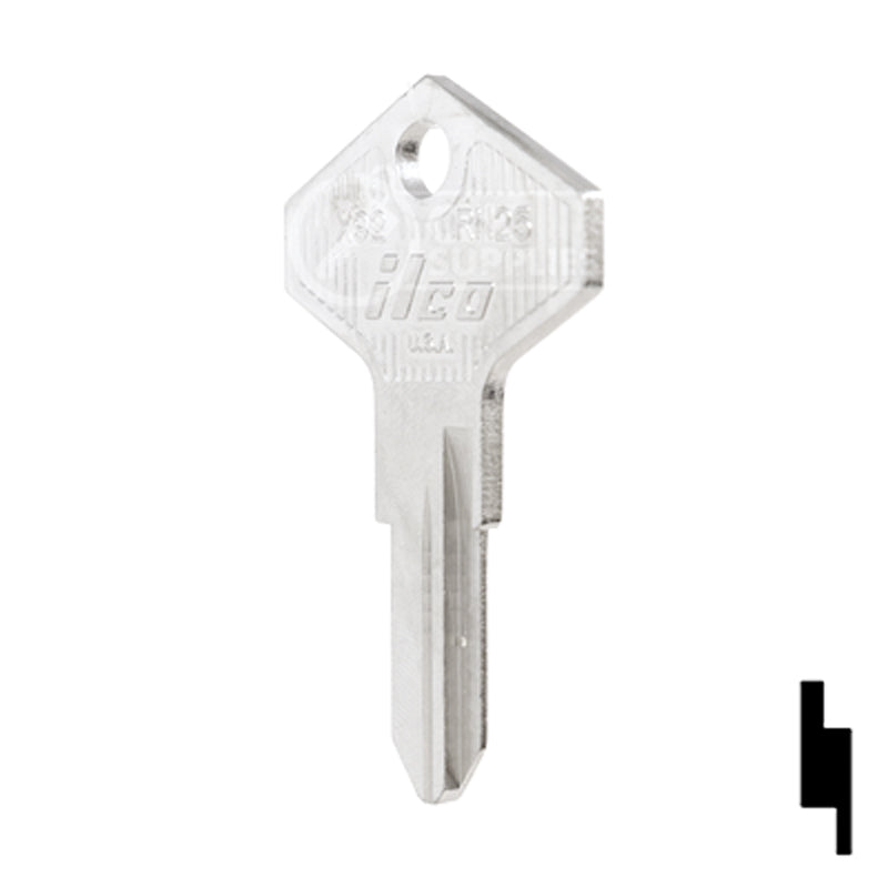 Uncut Key Blank | Renault, Alfa Romeo | RN25, X92 Automotive Key Ilco
