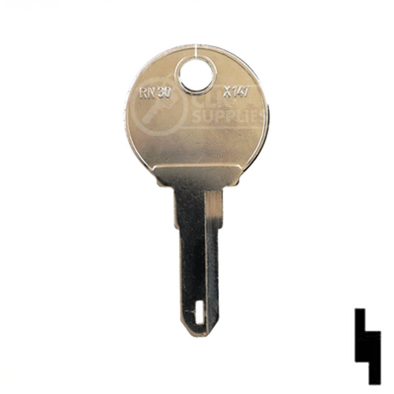 Uncut Key Blank | Renault | X147 ( RN30 ) Automotive Key Ilco