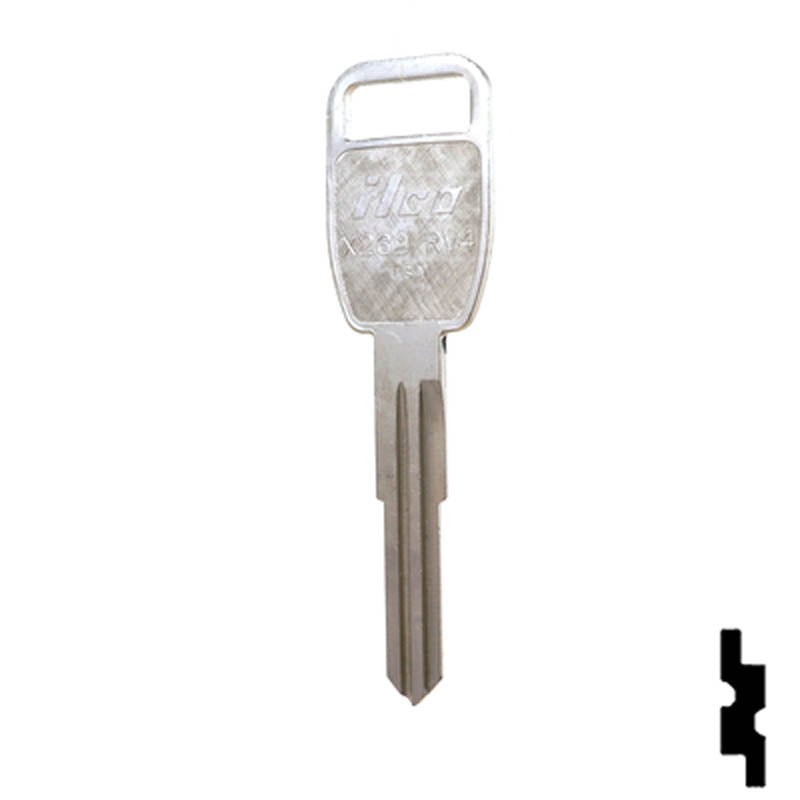 Uncut Key Blank | Rover | X239 ( RV4 , NE-52 ) Automotive Key Ilco