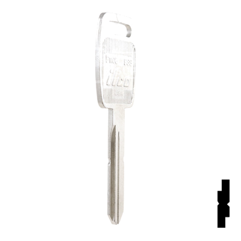 Uncut  Key Blank | Saturn | P1108, B88 Automotive Key Ilco