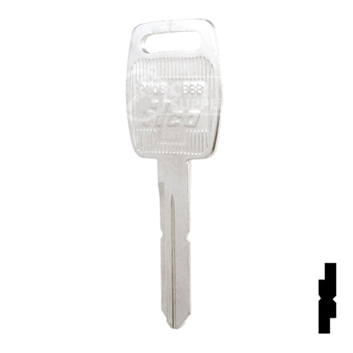 Uncut  Key Blank | Saturn | P1108, B88 Automotive Key Ilco