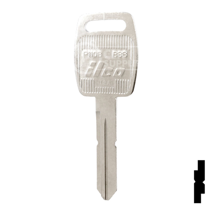 Uncut  Key Blank | Saturn | P1108, B88 Automotive Key Ilco