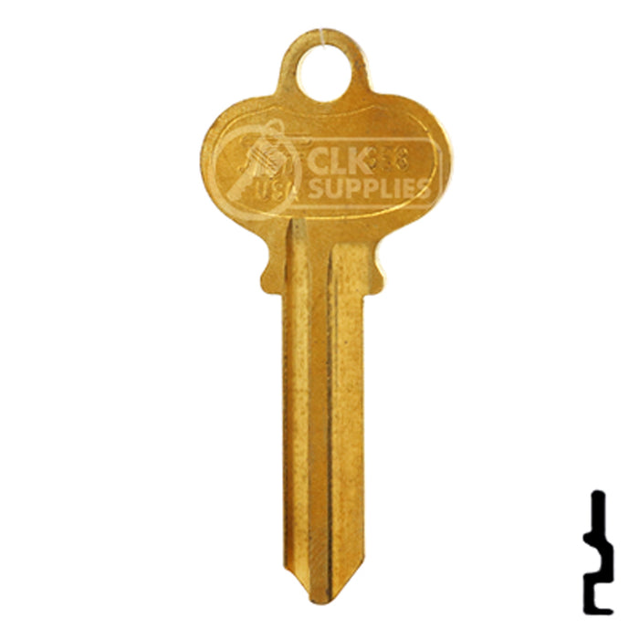 Uncut Key Blank | Segal | SE8-BR Automotive Key JET Hardware Mfg.