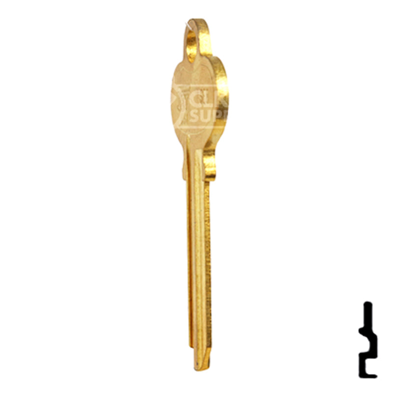 Uncut Key Blank | Segal | SE8-BR Automotive Key JET Hardware Mfg.