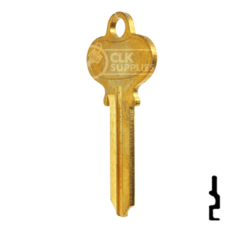 Uncut Key Blank | Segal | SE8-BR Automotive Key JET Hardware Mfg.