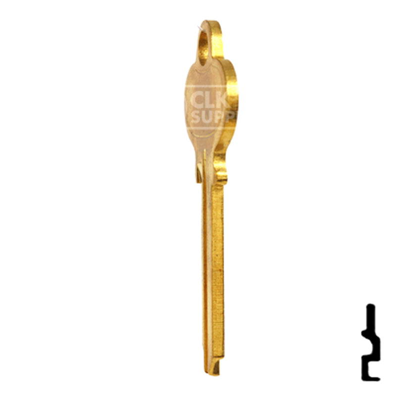 Uncut Key Blank | Segal | SE8-BR Automotive Key JET Hardware Mfg.