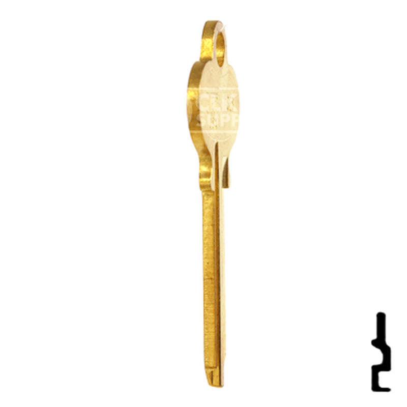 Uncut Key Blank | Segal | SE8-BR Automotive Key JET Hardware Mfg.