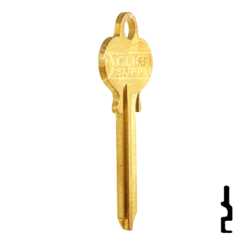 Uncut Key Blank | Segal | SE8-BR Automotive Key JET Hardware Mfg.