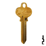 Uncut Key Blank | Segal | SE8-BR Automotive Key JET Hardware Mfg.
