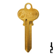 Uncut Key Blank | Segal | SE8-BR Automotive Key JET Hardware Mfg.