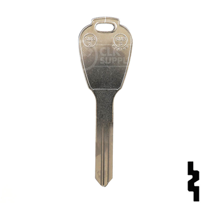Uncut Key Blank | Subaru | X271 ( SUB2) Automotive Key JMA USA