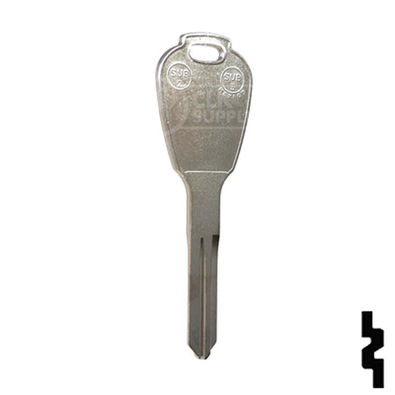 Uncut Key Blank | Subaru | X271 ( SUB2) Automotive Key JMA USA