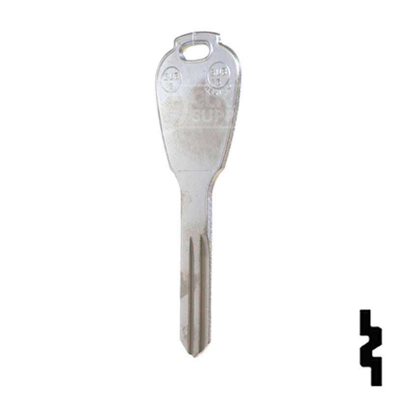 Uncut Key Blank | Subaru | X271 ( SUB2) Automotive Key JMA USA