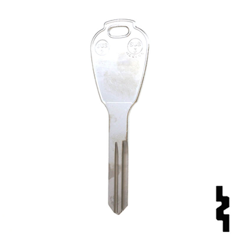 Uncut Key Blank | Subaru | X271 ( SUB2) Automotive Key JMA USA
