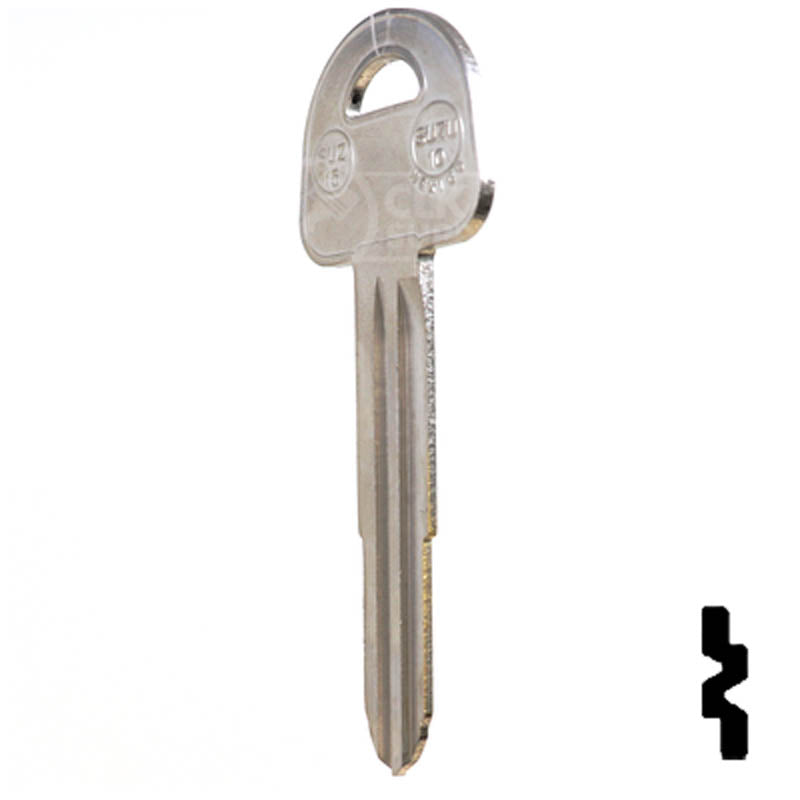 Uncut Key Blank | Suzuki | X185 ( SUZ15 ) Automotive Key JMA USA