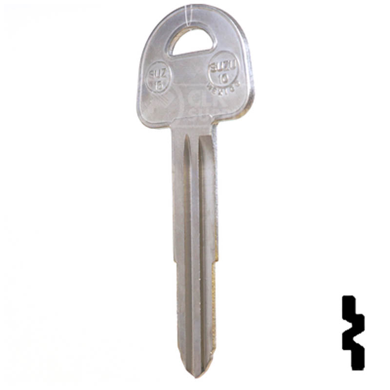 Uncut Key Blank | Suzuki | X185 ( SUZ15 ) Automotive Key JMA USA