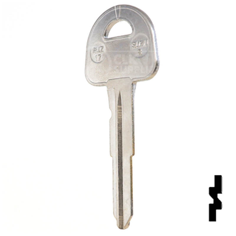 Uncut Key Blank | Suzuki | X186 ( SUZ17 ) Automotive Key JMA USA