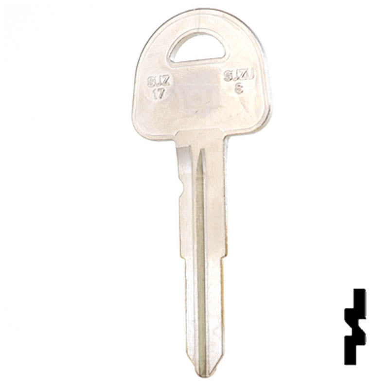 Uncut Key Blank | Suzuki | X186 ( SUZ17 ) Automotive Key JMA USA