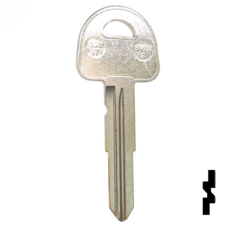 Uncut Key Blank | Suzuki | X186 ( SUZ17 ) Automotive Key JMA USA