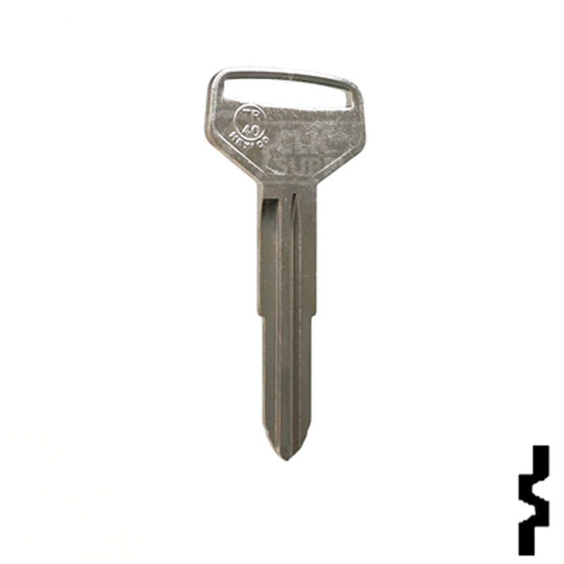 Uncut Key Blank | Toyota | Daihatsu | X174, TR40 Automotive Key JMA USA