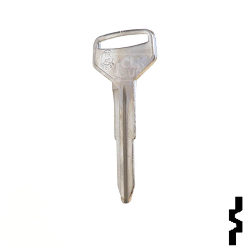 Uncut Key Blank | Toyota | Daihatsu | X174, TR40 Automotive Key JMA USA