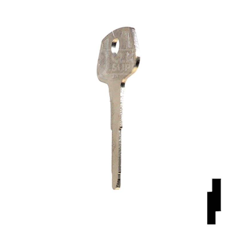 Uncut Key Blank | Toyota | T61C Automotive Key Ilco