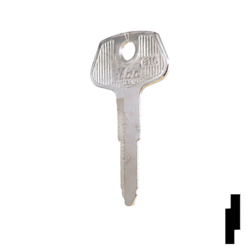 Uncut Key Blank | Toyota | T61C Automotive Key Ilco