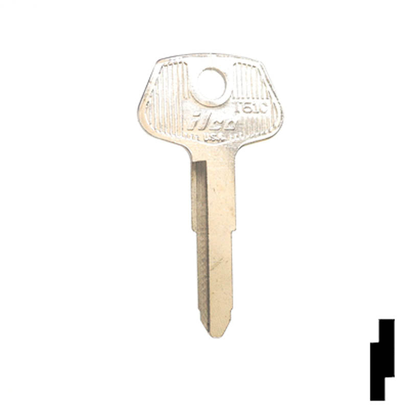 Uncut Key Blank | Toyota | T61C Automotive Key Ilco