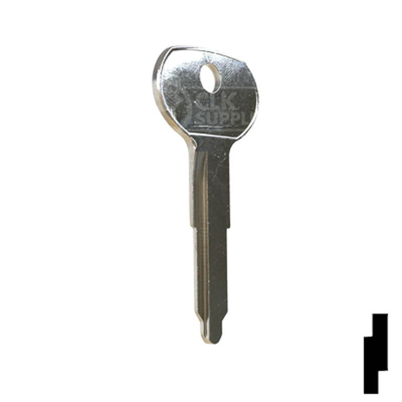 Uncut Key Blank | Toyota | T61D Automotive Key Ilco