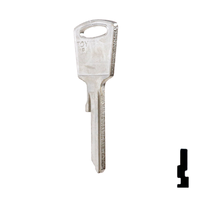 Uncut Key Blank | Toyota | TA12 Automotive Key Ilco