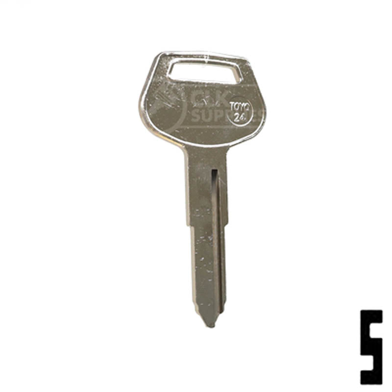 Uncut Key Blank | Toyota | TOYO-24 Automotive Key Ilco