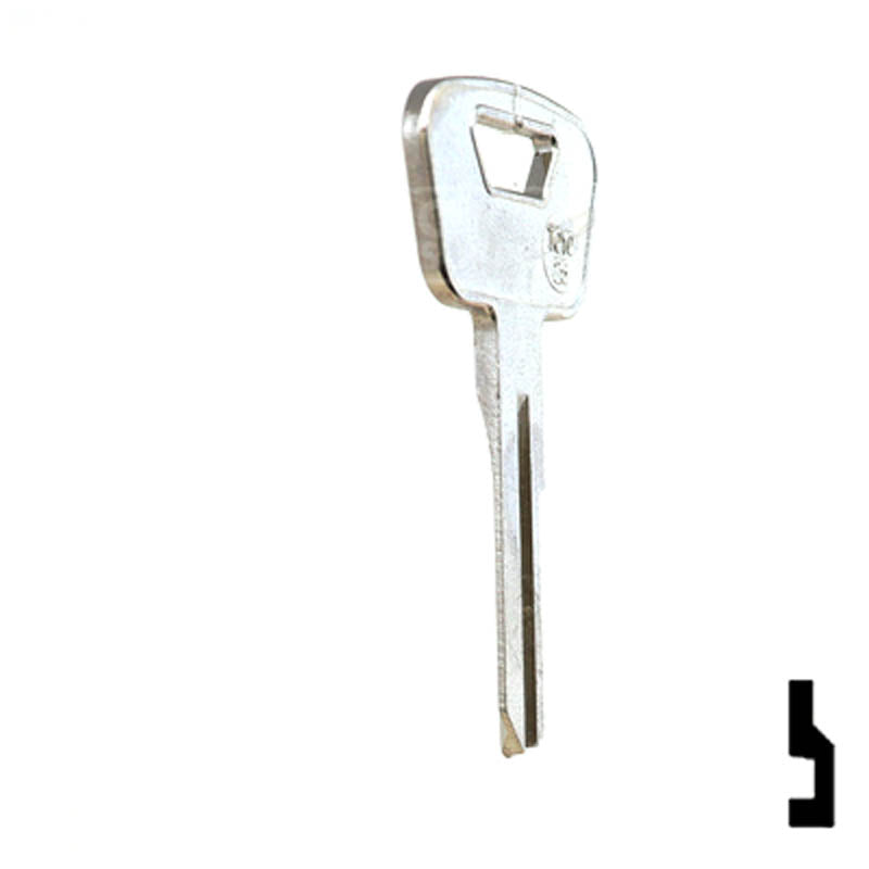 Uncut Key Blank | Toyota | TOYO-25, TA6 Automotive Key JMA USA