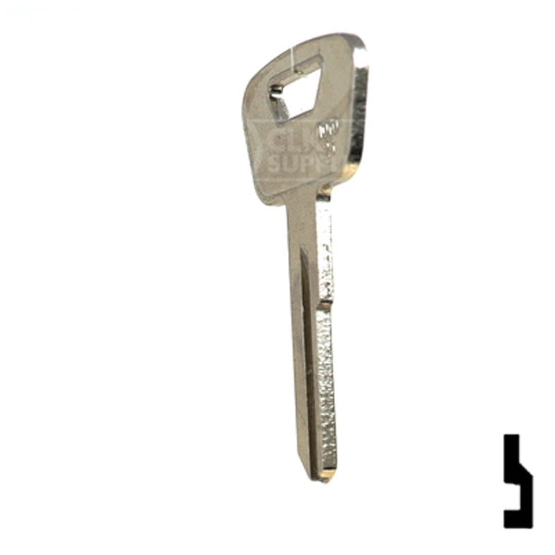 Uncut Key Blank | Toyota | TOYO-25, TA6 Automotive Key JMA USA