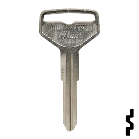 Uncut Key Blank | Toyota | TR25, T81A Automotive Key Ilco