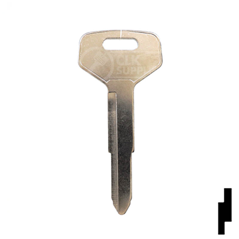 Uncut Key Blank | Toyota | X137, TR33 Automotive Key JMA USA