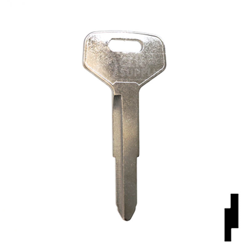 Uncut Key Blank | Toyota | X137, TR33 Automotive Key JMA USA