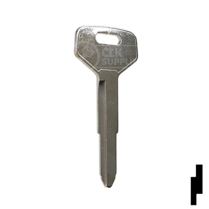 Uncut Key Blank | Toyota | X137, TR33 Automotive Key JMA USA