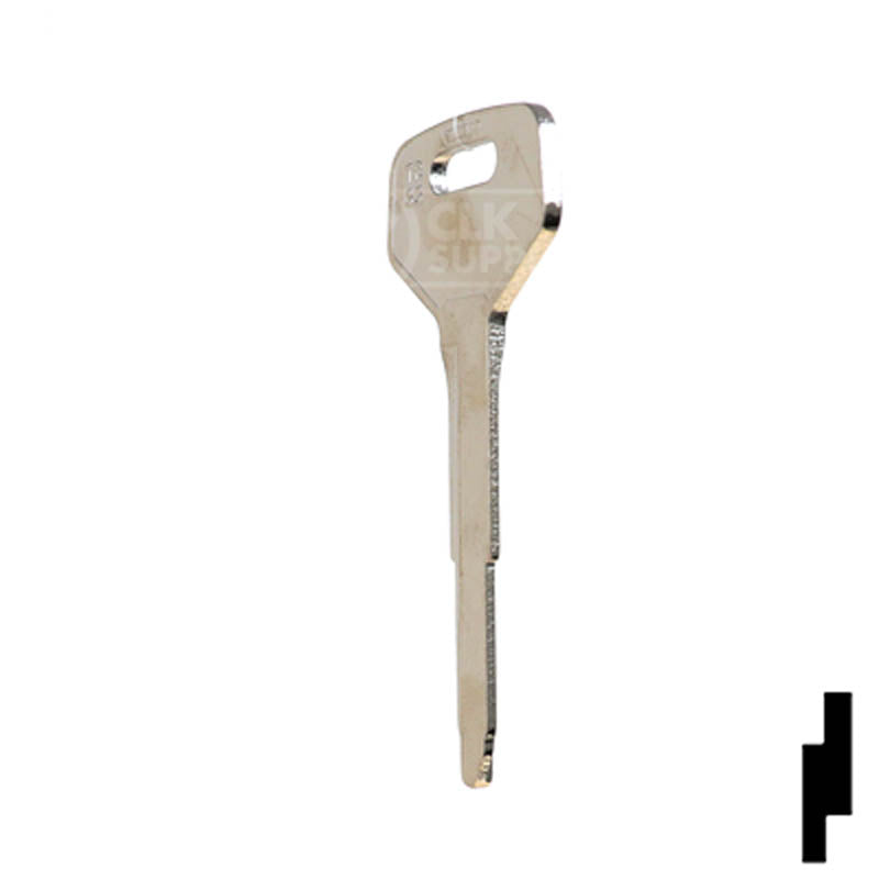 Uncut Key Blank | Toyota | X137, TR33 Automotive Key JMA USA