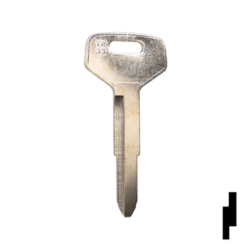 Uncut Key Blank | Toyota | X137, TR33 Automotive Key JMA USA