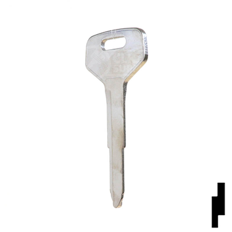 Uncut Key Blank | Toyota | X137, TR33 Automotive Key JMA USA