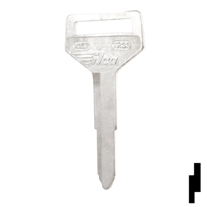 Uncut Key Blank | Toyota | X137, TR33 Automotive Key Ilco