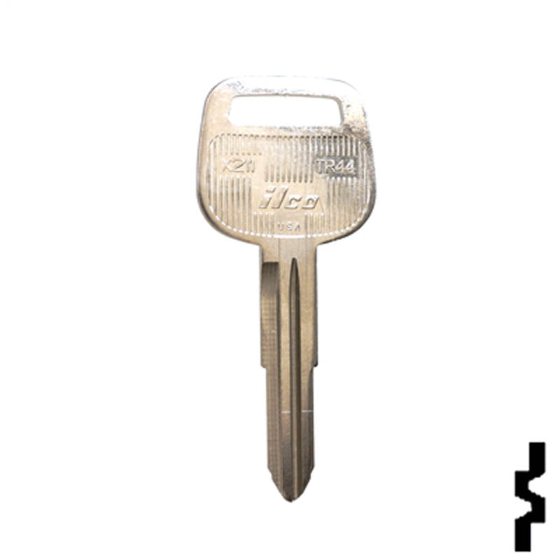 Uncut Key Blank | Toyota | X211, TR44 Automotive Key JMA USA