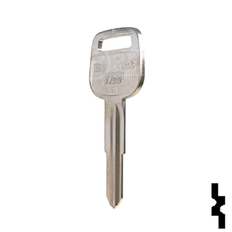 Uncut Key Blank | Toyota | X212, TR46 Automotive Key JMA USA