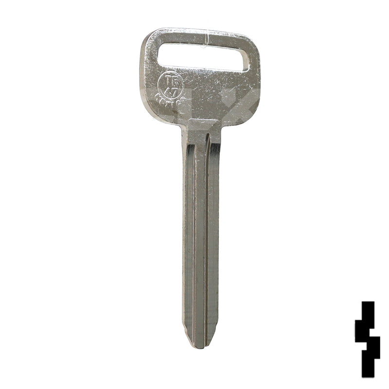 Uncut Key Blank | Toyota | X217, TR47 Automotive Key JMA USA