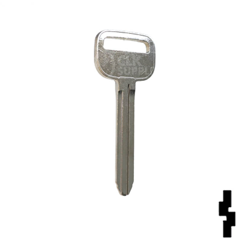 Uncut Key Blank | Toyota | X217, TR47 Automotive Key JMA USA