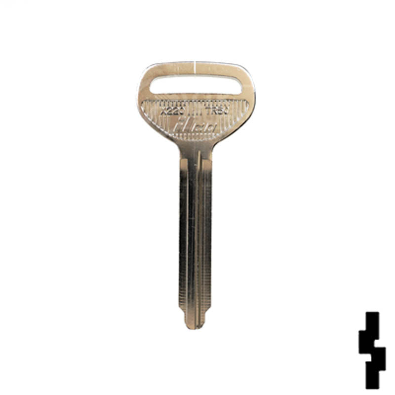 Uncut Key Blank | Toyota | X220, TR50 Automotive Key Ilco