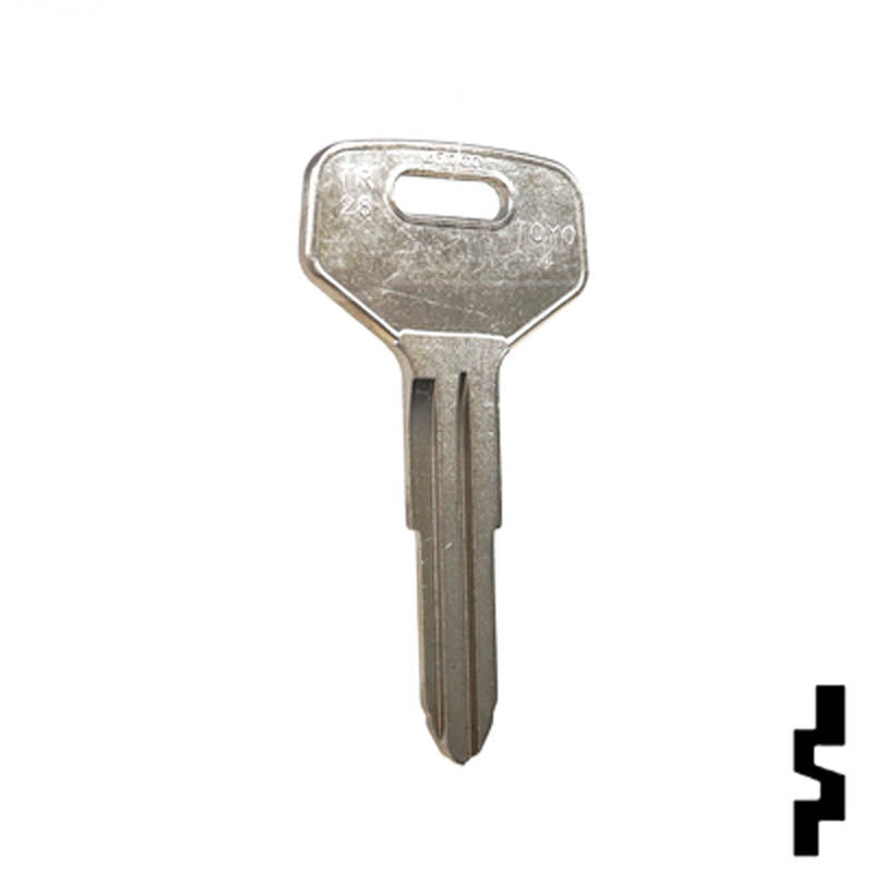 Uncut Key Blank | Toyota | X37, TR28 Automotive Key JMA USA