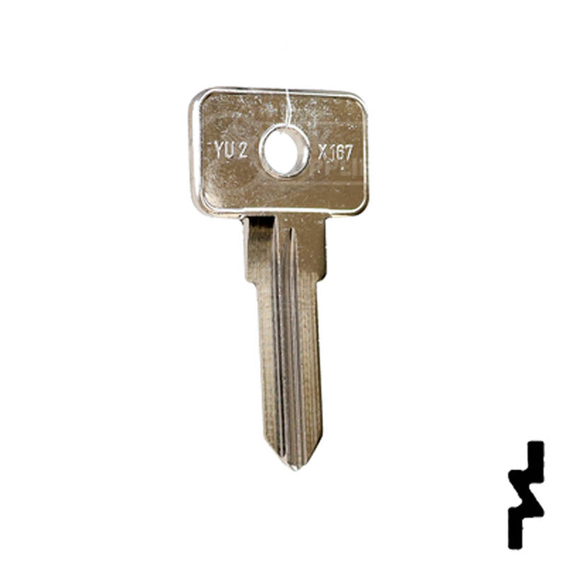 Uncut Key Blank | Vesper, Yugo | YU2, X167 Automotive Key JMA USA